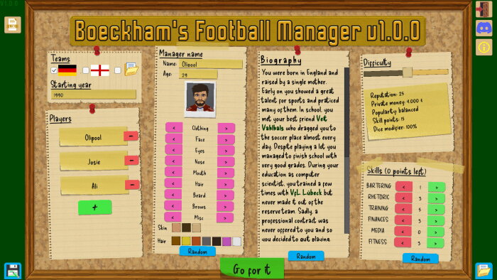 Boeckham's Football Manager Download Free
