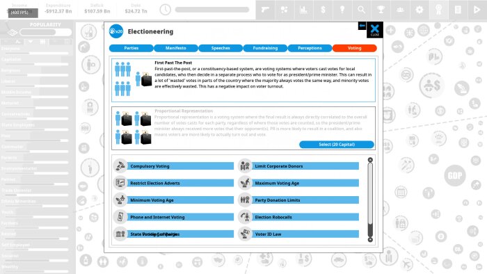 Democracy 4 - Voting Systems Free Download Torrent