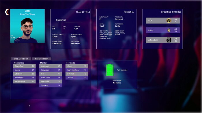 Esports Team Manager PC Crack
