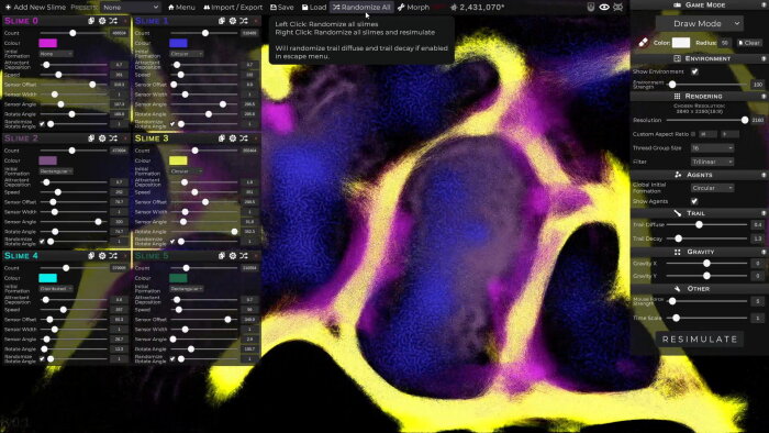 PHYSARUM: Slime Mold Simulator PC Crack