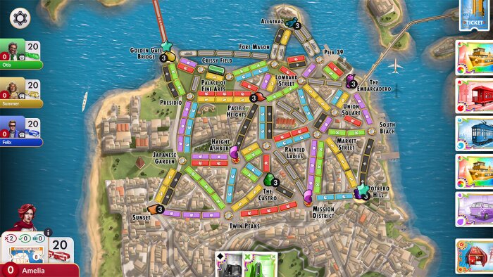 Ticket to Ride®: The San Francisco City Expansion Download Free